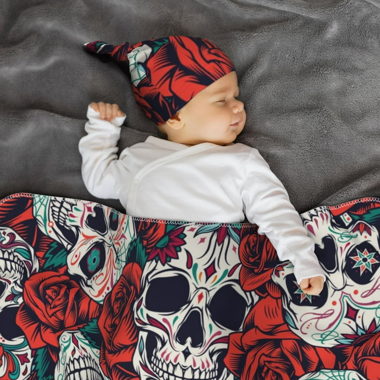 Rose Beanie & Blanket Set Rose Beanie & Blanket Set