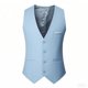 thumbnail image 3 of Ceisia Men's Slim V-Neck Single-Breasted Suit Sleeveless Polyester Vest Gift, 3 of 3