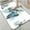 Blue Butterfly with Flowers, variant on 1pc Toweled Cat Peeking Bathroom Rug Bathroom Decor and Accessories- Durable,Anti Slip,And Quick Drying,Suitable For Indoor/outdoor Use - Perfect For Bathrooms,Bedrooms,Kitchens