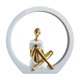 thumbnail image 1 of Figura de niña estatua de mujeres elegantes lectores creativos de la tienda de regalos figura del dormitorio escultura abstractor decoración versátil Lectura blanca, 1 of 8