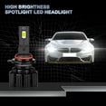 thumbnail image 3 of BMZONCC 9012/HIR2 LED Bulbs, 28000 Lumens Super Bright, 6000K White 9012 Bulb for Halogen Replacement, IP67 Waterproof Pack of 2, 3 of 15