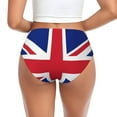 thumbnail image 2 of Women's Union Jack All Uk Flag Hipster Underwear 3D printed Bikini Panties Briefs 3X-Large, 2 of 6