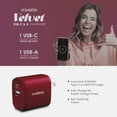 thumbnail image 5 of Velvet USB C Wall Charger Block 20W PD, Liquipel Powertek Type C Fast Charging Cube, Phone Wall Power Adapter with Foldable Plug, Compatible with iPhone, iPad, iWatch, Galaxy, Android, Pixel, Tablet, 5 of 7