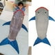 thumbnail image 2 of Q1FE-saco de dormir de tiburón para niños y niñas, manta de cola de pez de franela ultrasuave y esponjosa, saco de dormir usable Fivean unisex, 2 of 2