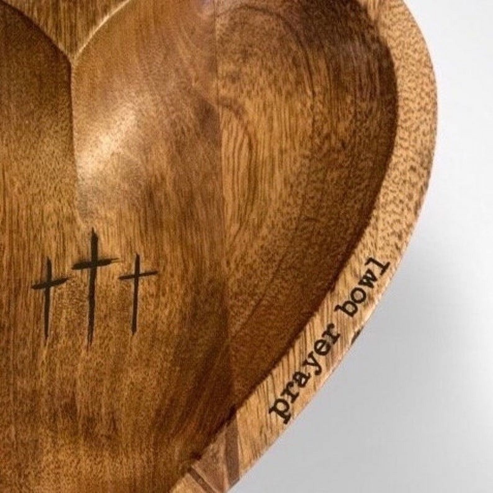 Heart Prayer Bowl With Prayer Cards,Christian Wooden Heart Bowl,Prayer ...