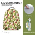 thumbnail image 5 of Candy Donut Ice Cream Students Backpack Cute Summer Food Pattern School Bag with Watercolor Vintage Design, Lightweight and Adjustable Strap, 5 of 6
