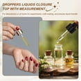 thumbnail image 5 of Uxcell Glass Eye Dropper, 5 Pcs Droppers Liquids Closure Top with Measurement mark for 50ml(1.7oz) Glass Bottles Liquids Essential Oils Dispenser Perfume Storage Lab, White/Silver Top, 5 of 6
