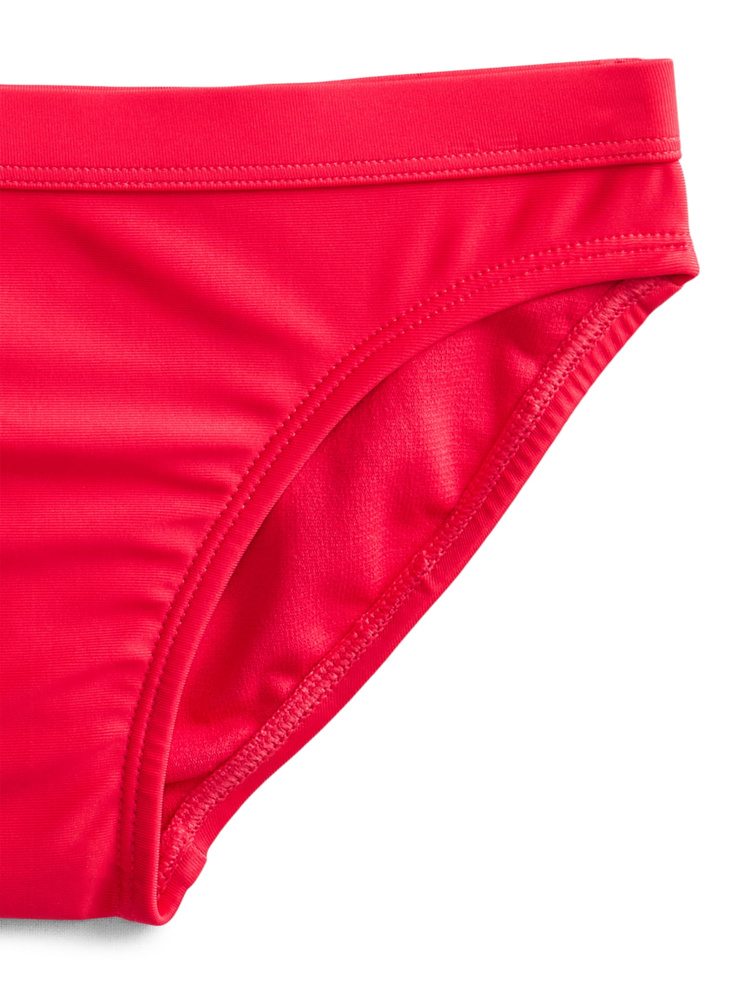 Wonder Nation Girls' Beaded Strap Tankini Swimsuit with UPF 50+, 2-Piece, Sizes 4-18 & Plus