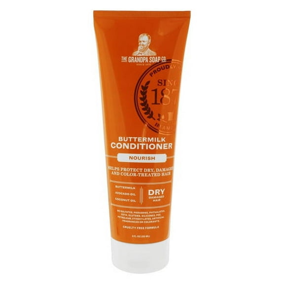 Grandpas Soap Co Nourish Conditioner, Buttermilk, 8 oz, 6 Pack