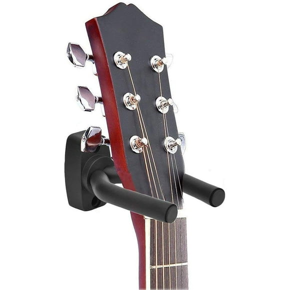 DECOMIL Supports de Guitare Crochets Supports Muraux avec Vis s'Adapte à Toutes Tailles de Guitares Mandoline Banjo Ukulélé (6 Pcs)