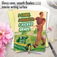 thumbnail image 5 of 1 Large Funny Happy Birthday Greeting Card (8.5 x 11 Inch) - Kick Grass Birthday Father Card J9725, 5 of 6