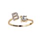 thumbnail image 2 of Exquisita moda 26 alfabeto inglés estilo anillo carta moda anillo de cobre Wmkox8yii fajkfhkj1296, 2 of 3