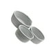 thumbnail image 2 of Cesta de almacenamiento Injueey 3 unids/set lavable algodón trenzado gris claro, 2 of 6