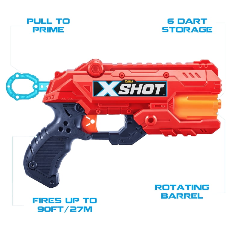 XSHOT Excel Double Kickback Double Reflex 6 Dart Blaster Combo