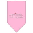thumbnail image 6 of Christmas Pet and Dog Bandana Rhinestone, "Dear Santa, I Can Explain", 6 of 9