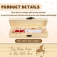 1 pc Rectangle Wooden Pregnancy Test Keepsake Box with Lock Baby ...