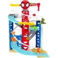 thumbnail image 3 of Marvel Spidey and His Amazing Friends Construction Zone Chaos Playset – 2 Ft Dual Race Track with Zip Line, Multi-Level Play Areas & Vehicles, Spider-Man Action Playset Toy, Gift for Kids Ages 3+, 3 of 5