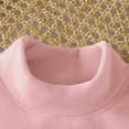 thumbnail image 6 of Bovxnpu Girls Long Sleeve T Shirts Kids Spring Fall Tops School Tee Fashionable Children's Semi High Neck Top Medium To Large Children's Long Sleeved Casual And Comfortable Top, 6 of 6