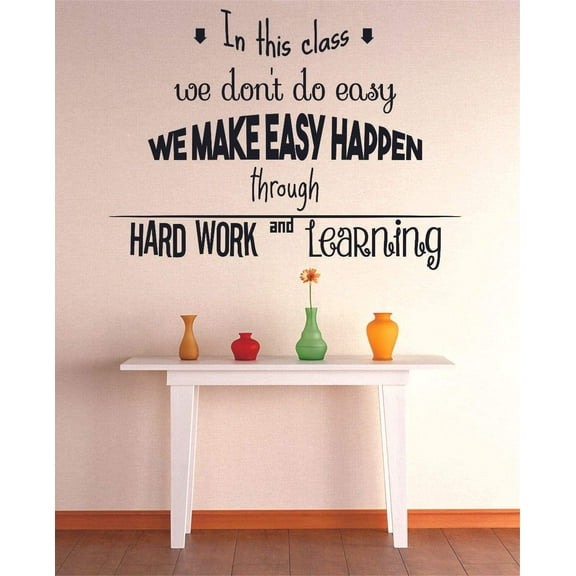 Classroom Wall Decals Stickers Educational Motivation Quotes for Teachers Students School Room Nursery Kindergarten Library Bedroom Home Art Murals Decals Wall Art Vinyl Decoration Size (18x20 inch)