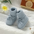 thumbnail image 5 of Baby Boys Girls Sock Shoes Newborn Fuzzy First Walking Shoes Toddler Winter Warm Non Slip Knit Ankle Booties, 5 of 6