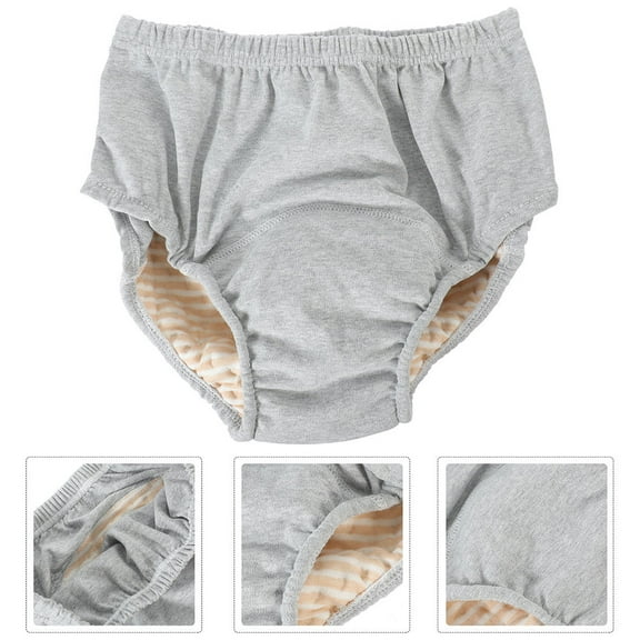 ELAYARD Reusable Adult Swim Diaper for Kids, Leakproof Cotton Design, Comfortable Grey Color, Washable Size 1