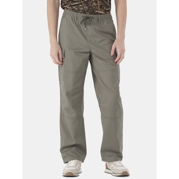 No Boundaries Twill Cargo Pants, Men’s and Big Men’s, Sizes XS-5XL