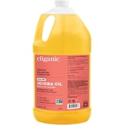 Cliganic Jojoba Oil Non-GMO, Bulk Gallon 128oz | 100% Pure, Natural Cold Pressed Unrefined Hexane Free Oil for Hair & Face