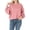 Dusty Rose, variant on Womens Balloon Sleeve Crew Neck Pullover Short Sweatshirt