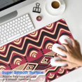 thumbnail image 4 of Long Mouse Pads for Desk,Red Geometric Striped Pattern Desk Mats on Top Of Desks, Desk Mouse Pad Extra Large with 3mm Non-Slip Base and Stitched Edge for Gaming,Office,Work,Home 31.5"x15.7", 4 of 6