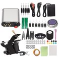 thumbnail image 1 of Máquina de bobina, fuente de alimentación, piel de práctica, tinta, crema reparadora, pedal - Ideal para principiantes (90-265 V, enchufe estadounidense) Kit de tatuaje completo, 1 of 8