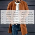 thumbnail image 3 of Miqool Men's Trench Coat Pea Coat Winter Business Long Jacket Overcoat with Pockets Knit Outerwear Long Sleeve S-3XL, 3 of 8