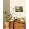 thumbnail image 5 of Drsoum Framed Canvas Wall Art Vintage Village Road Room Decor for Bathroom Bedroom Living Room - 8x10in Natural Framed, 5 of 6
