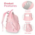 thumbnail image 3 of Roffatide Melody Kawaii Backpack with 12 Pieces Accessories,Pink, 3 of 7