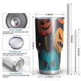thumbnail image 6 of 30oz Halloween Colorful Jack Lanterns Tumblers Stainless Steel Tumbler with Lid and Straw,Vacuum Insulated Double Wall Travel Tumbler Cups Mug with Cleaning Brush for Coffee,Tea, 6 of 7