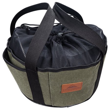 

HOMEMAXS Camping Barbecue Storage Bags Oven Canvas Storage Pouch Cooking Utensils Organizer Hand Bag