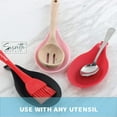 thumbnail image 4 of Servette Home Round Silicone Spoon Rest & 4oz Glass Salt and Pepper Shaker Set - Pink, 4 of 6