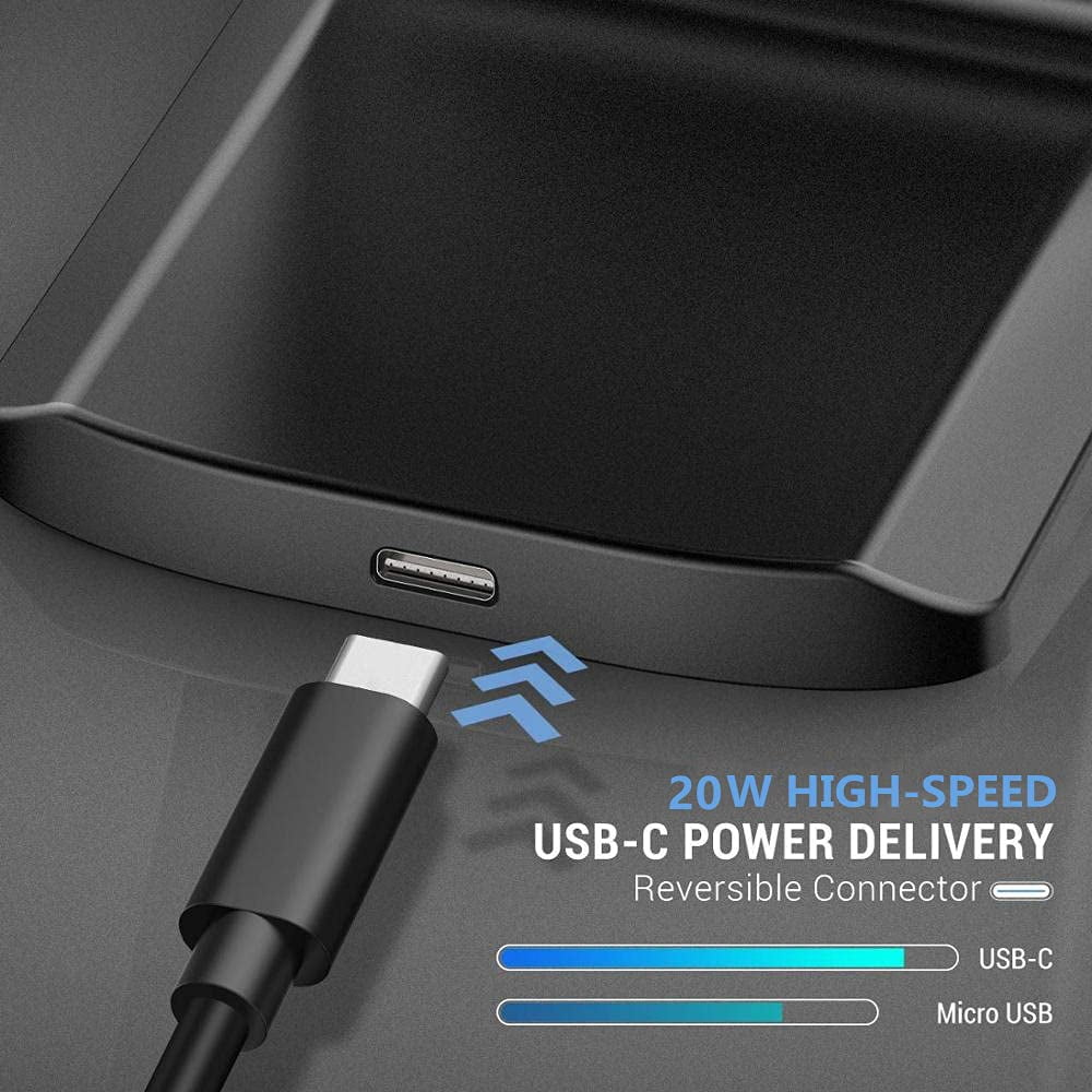 panningbo 20W Fast Wireless Charger Stand for iPhone 17 16 15 14 13 12 11, Samsung Galaxy S25 S24 S23 Note 20, Pixel 8 7, Qi Certified Phone Charger with Adapter
