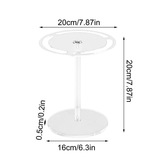 Acrylic Sunglasses Stand With 360 Rotating Eyeglasses Display Rack Glass Tabletop Organizer
