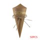 thumbnail image 5 of Yuarrent 50 Uds. De flores de helado, ramo DIY, cajas de dulces, conos de papel Kraft, regalos de boda, suministros para fiestas, favores, cajas de Decoración del hogar Marrón Yuarrent JJ23371-02, 5 of 6