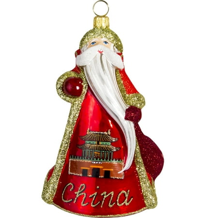 Glitterazzi China Santa Polish Glass Christmas