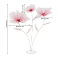 thumbnail image 2 of 3-Head Artificial Flowers Floral Bridal Wedding Bouquet Home Party Decor, 2 of 14