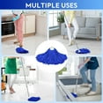 thumbnail image 2 of Matthew Microfiber Cloth Mop Replacement Compatible with OC Microfiber Cloth Mop Refill,Stainless Steel Spin Mop Replacement 54"Handle with Wet Mop for Floor Cleaning (1 Handle 2 Mop Heads)-Blue, 2 of 7
