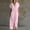 Pink, variant on Button up Dress for Women Dress with Pockets Solid Color Short Sleeve V Neck Regular Fit 2026 Summer Dress for Daily and Commute