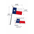 thumbnail image 3 of 12 pc Texas State Stick Flags, 4x6 Inch Mini Stick Flags for Parades, Classrooms, Patriotic Events & Outdoor Décor, 3 of 5