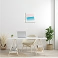 thumbnail image 2 of People Swimming in Ocean Geometric Abstract Pink Sky Coastal Gallery-Wrapped Canvas Print Wall Art, 17x17, 2 of 5