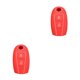 thumbnail image 4 of Llavero de silicona Scienceny para coche 3 botones flexible elegante desmontable protector Rojo 2piezas, 4 of 6