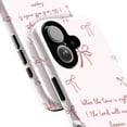 thumbnail image 2 of Pink Bow Bible Verse Phone Case, Cute Feminine Faith-Based Design for iPhone 16 15 14 13 12 11 Pro Plus Mini, 2 of 6