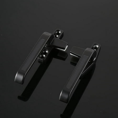 

2 Pieces Durable Window Handle Lock Replacement Support Left Right Hand DIY Zinc Alloy for Casement Window Double Glazing Door Home Bathroom Black
