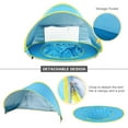 thumbnail image 4 of Baby Beach Tent with Pool,2021 Upgrade Easy Fold Up & Pop Up Unique Ocean World Baby Tent,50+ UPF UV Protection Outdoor Tent for Aged 3-48 Months Baby Kids Parks Beach Shade (Blue), 4 of 7