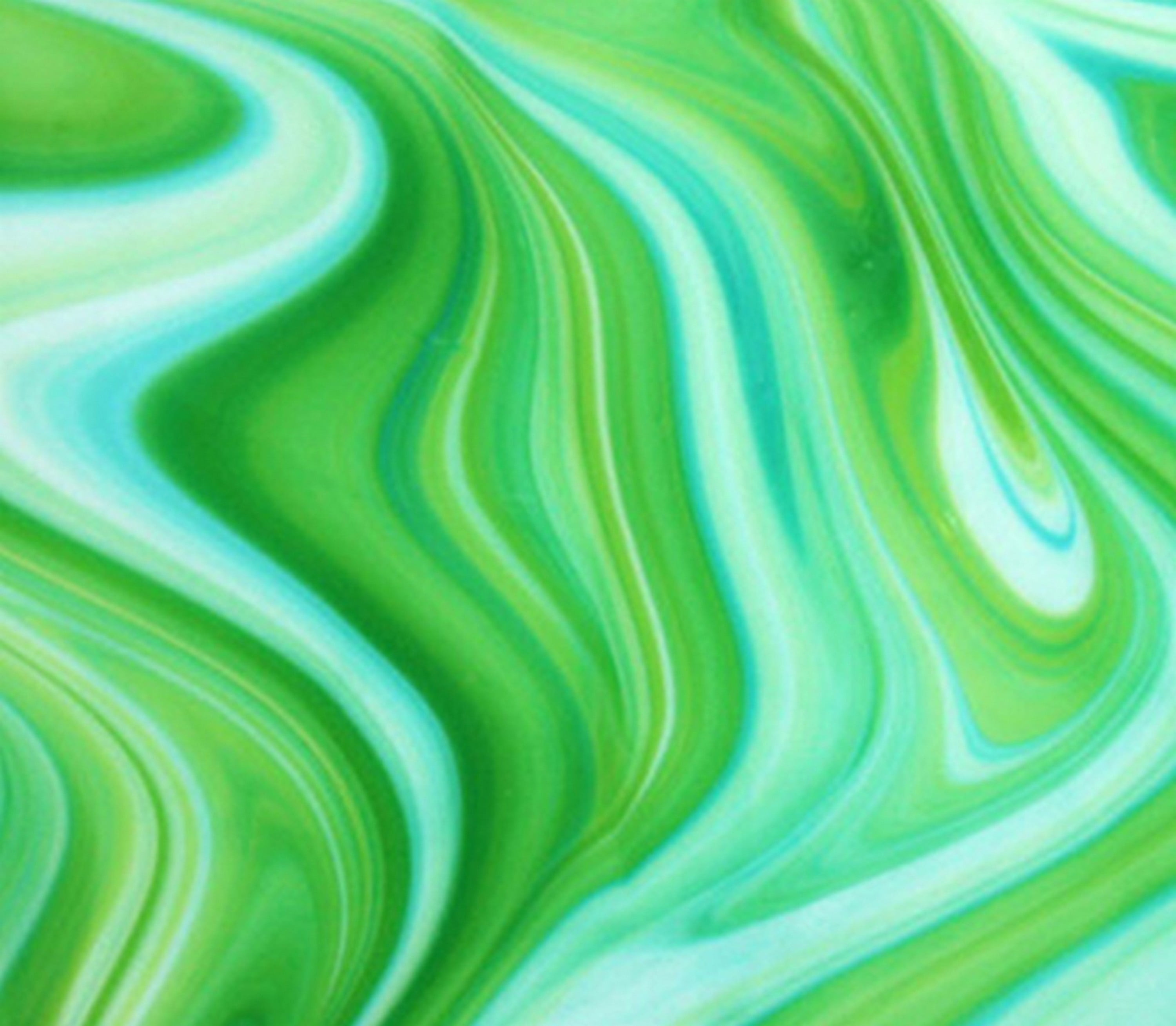 OCEANSIDE STAINED/FUSING GLASS SHEETS - LAGOON FUSIBLE (Small 6" x 12